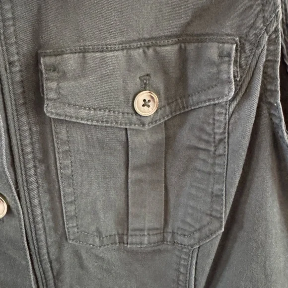 White House Black Market Utility Vest Womens Army Green 14 - Picture 5 of 13